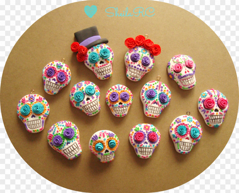 Calavera Cold Porcelain Polymer Clay Day Of The Dead PNG