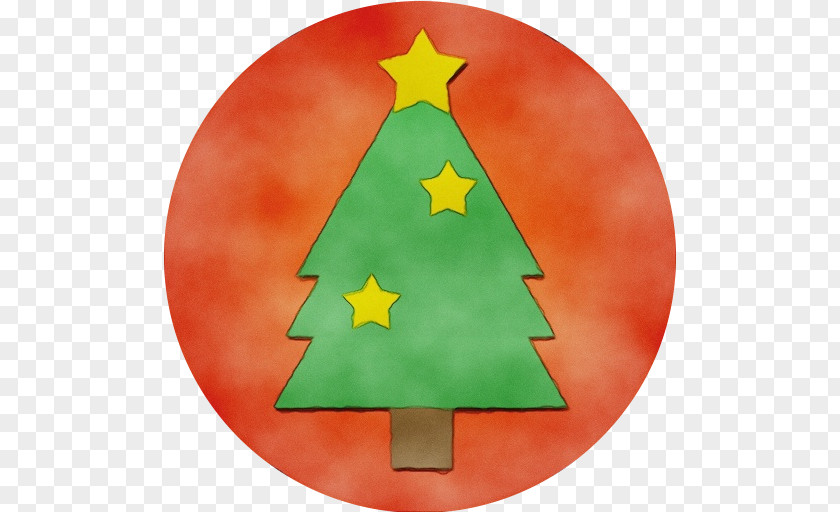 Interior Design Plate Christmas Tree Watercolor PNG
