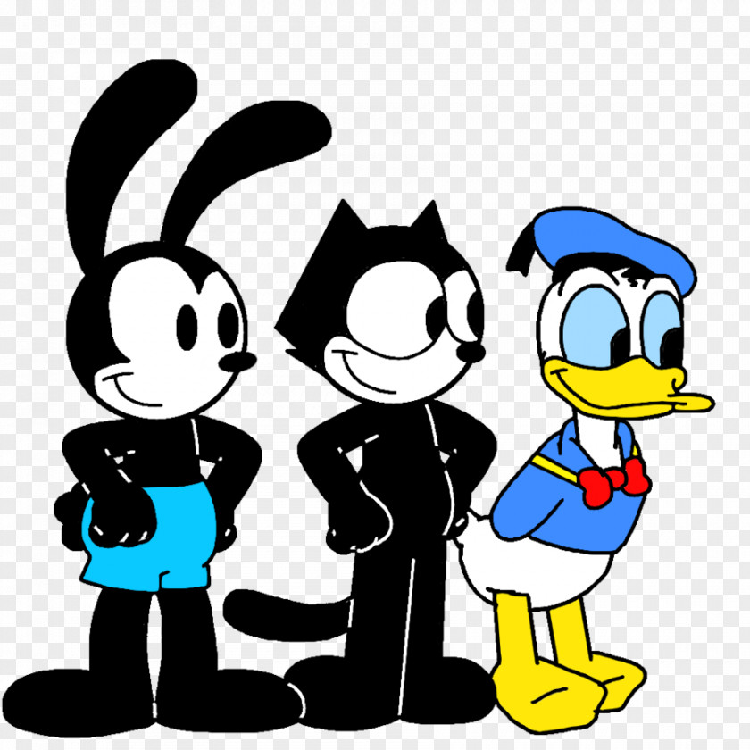 Mickey Mouse Oswald The Lucky Rabbit Donald Duck Felix Cat Daisy PNG