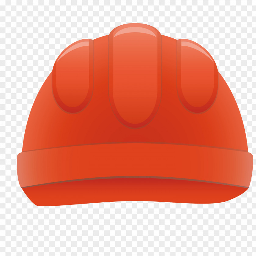 Orange Helmet Hat PNG