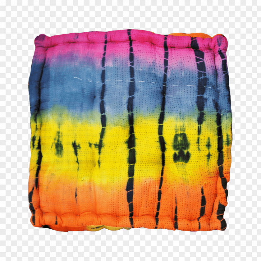 Pillow Tie-dye Silk Cushion Wool PNG