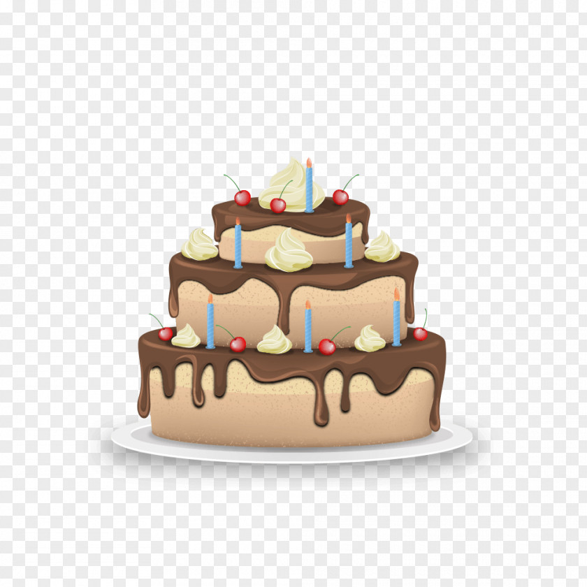 Birthday Cake Chocolate Tart Frosting & Icing PNG