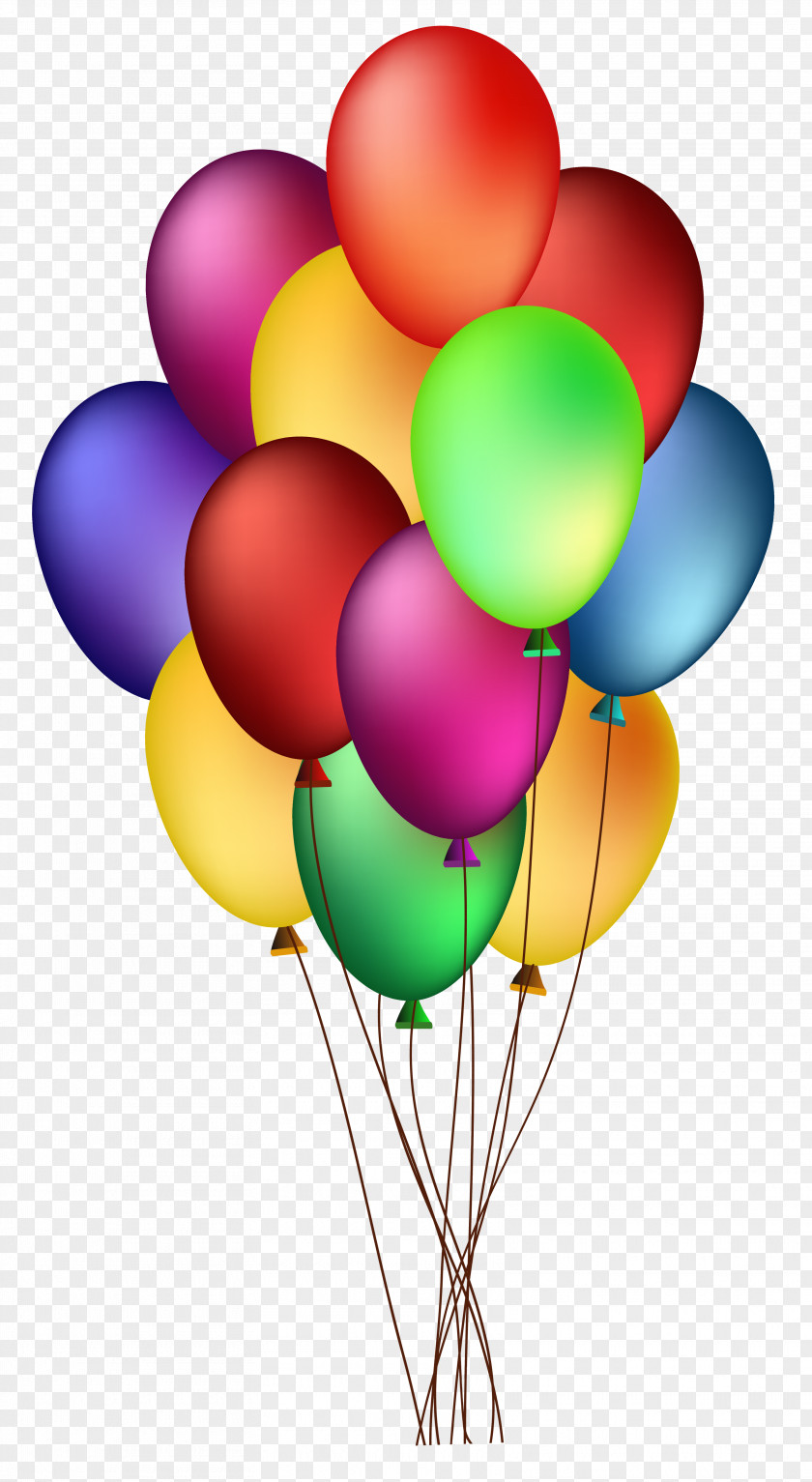 Bunch Of Colorful Balloons Clip Art Image Balloon Birthday PNG