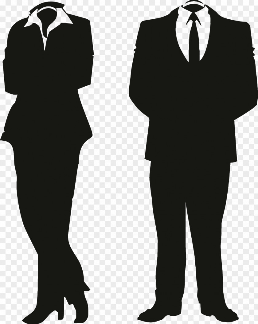 Businessperson Silhouette Suit Formal Wear Clothing Tuxedo Standing PNG
