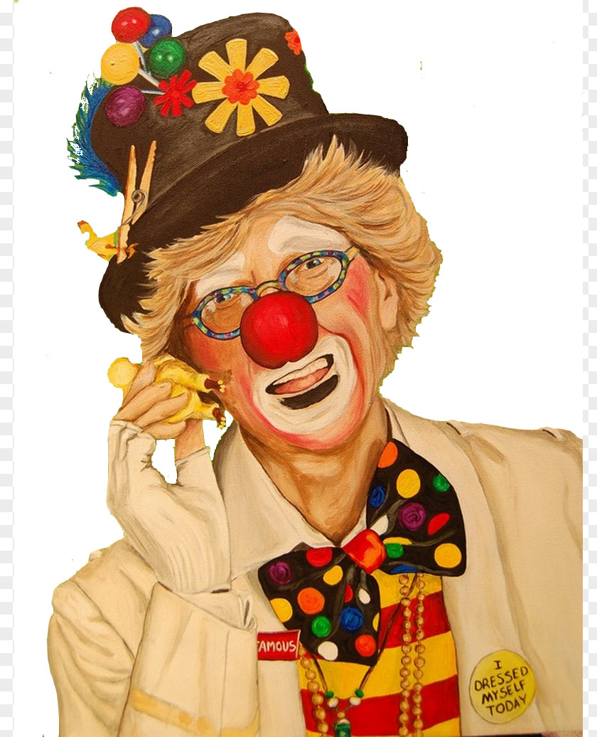 Clown Pierrot Joker Painting Art PNG