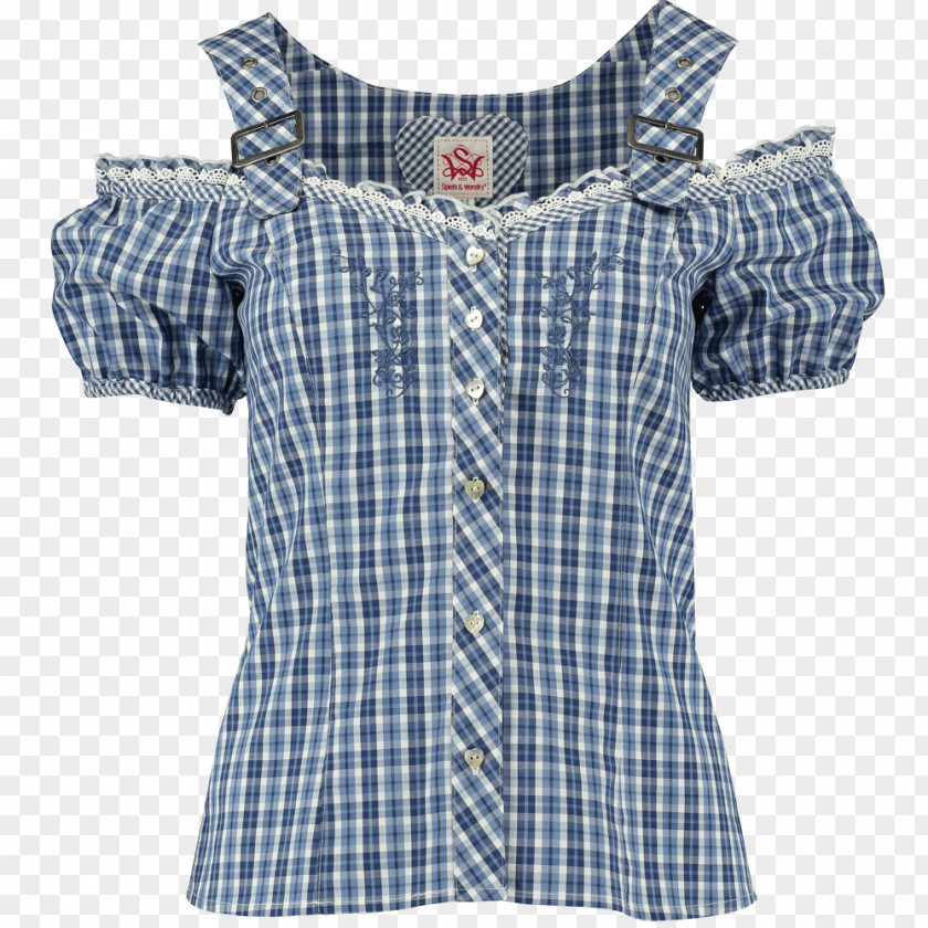 Shirt Blouse Collar Sleeve Shoulder Tartan PNG