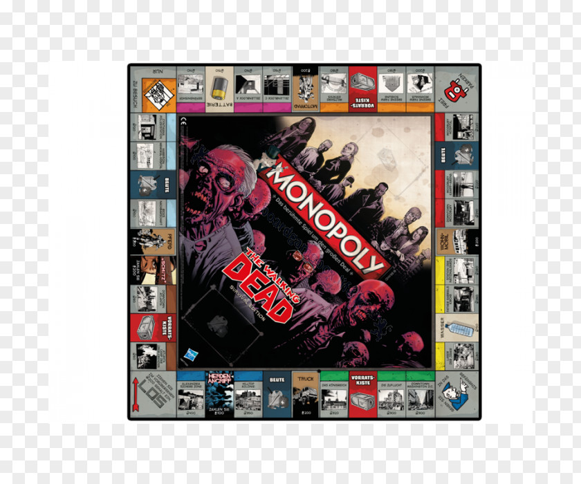 Winning Moves Monopoly The Walking Dead: Survival Instinct Michonne Game PNG