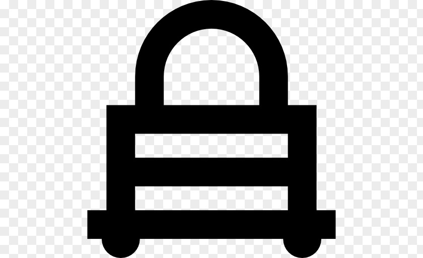 Padlock Line Font PNG