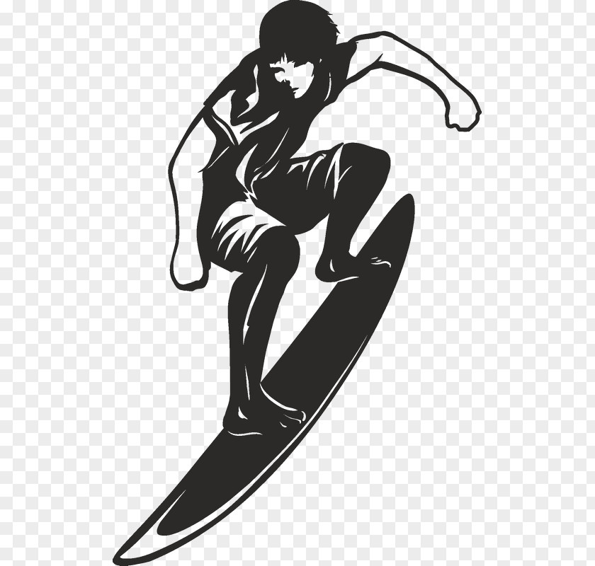 Surfing Black And White Clip Art PNG