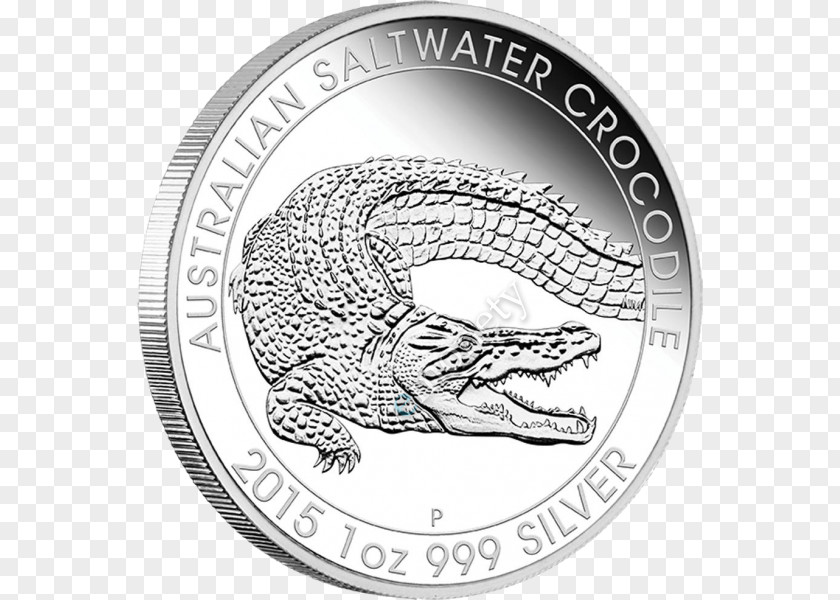Perth Mint Saltwater Crocodile Proof Coinage PNG