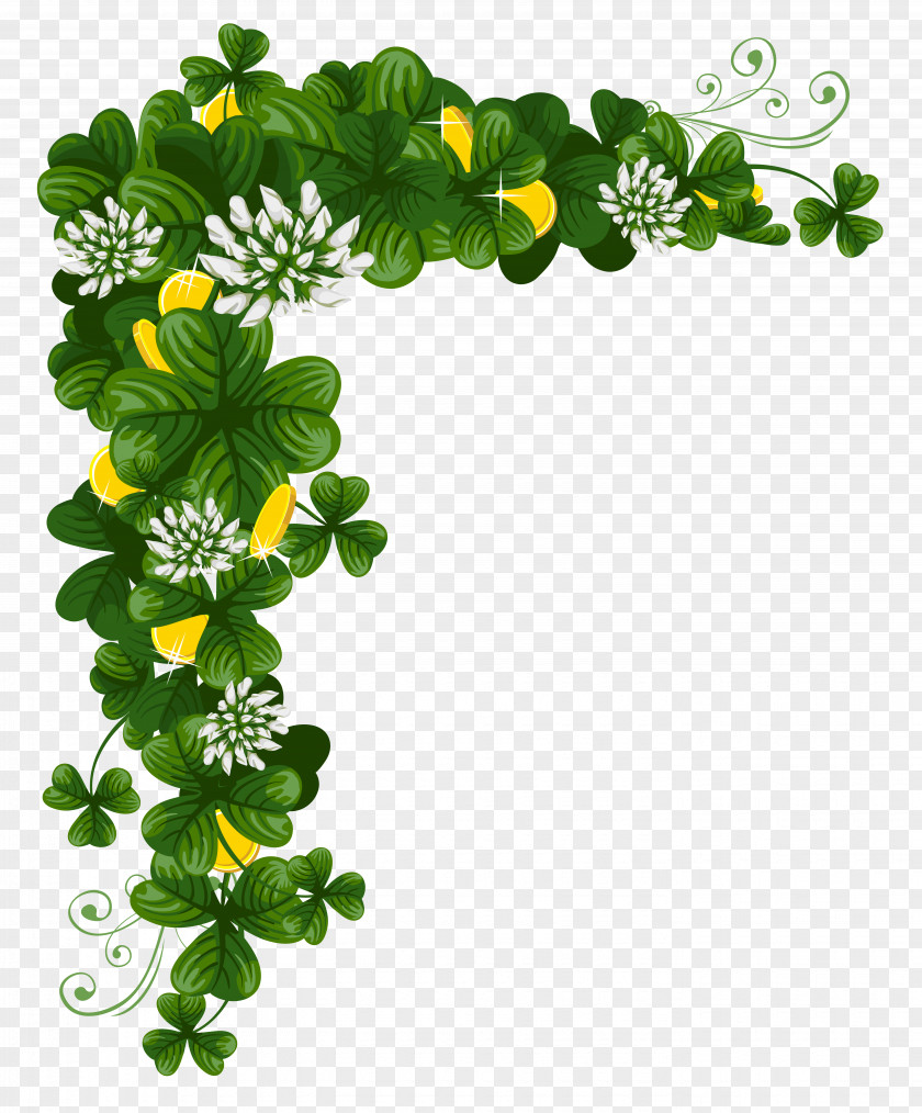 St Patricks Day Shamrocks With Coins PNG Clipart Saint Patrick's St. Clip Art PNG