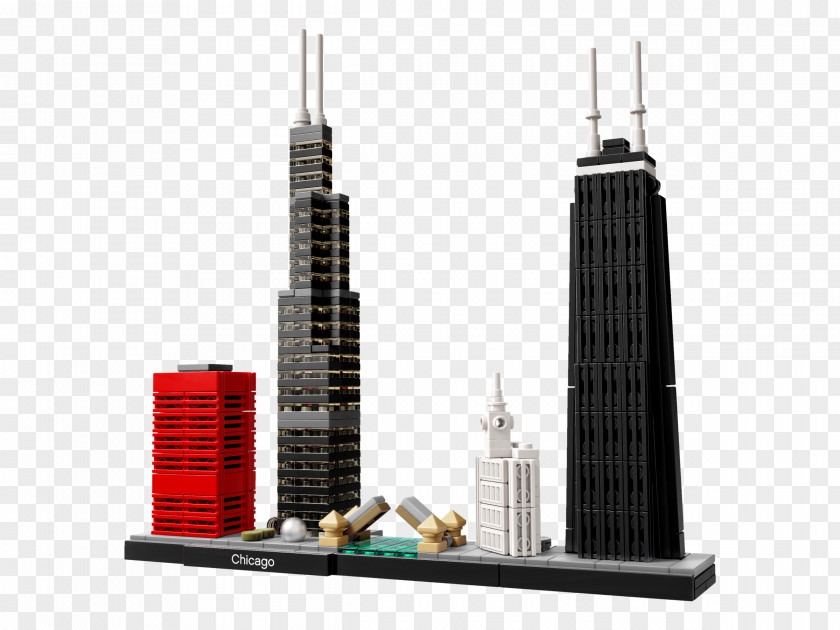 Toy Willis Tower Chicago Architecture Foundation Lego LEGO 21033 PNG