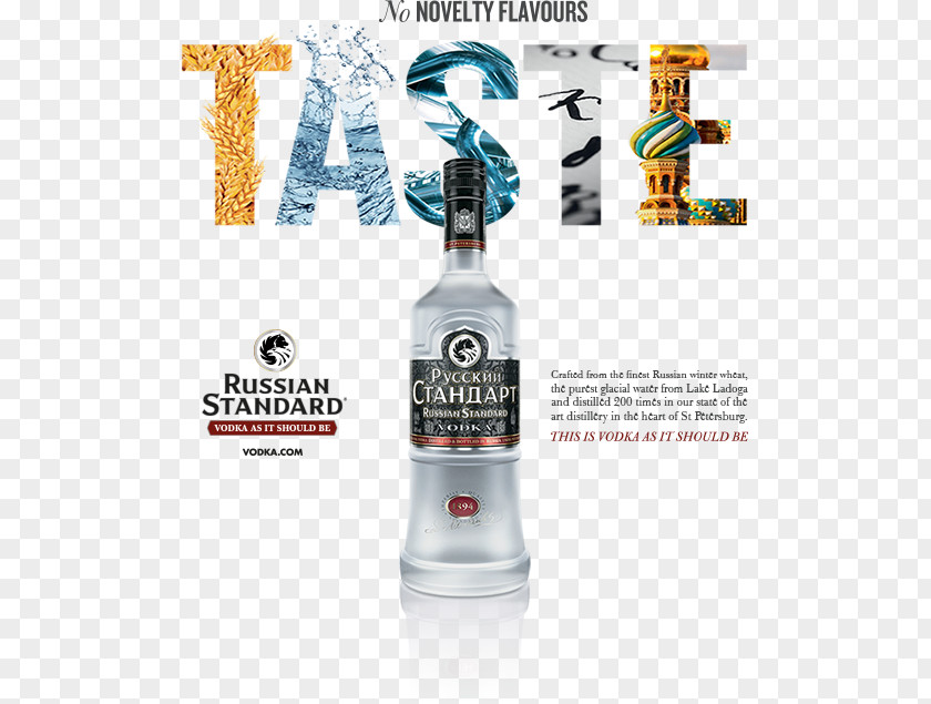 Vodka Liqueur Glass Bottle Russian Standard PNG