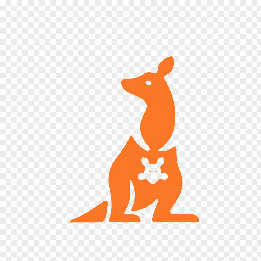 Cartoon Kangaroo Vector Logo Graphic Design Creativity Advertising PNG