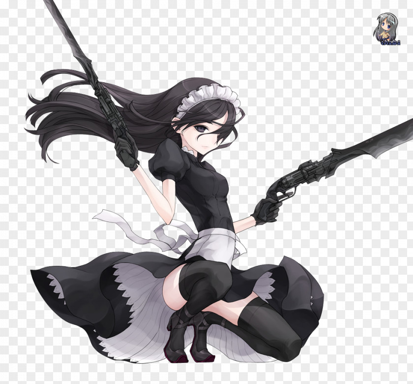 Nier: Automata Anime Desktop Game Gunslinger Girl PNG Girl, maid clipart PNG
