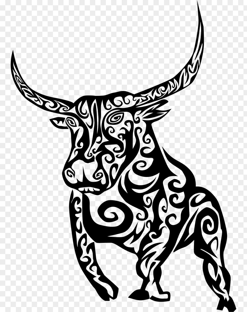 Bull Line Art Cattle Drawing Clip PNG