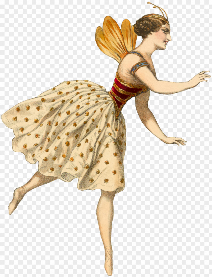 Fairy Painting Figurine Pin-up Girl Pattern PNG
