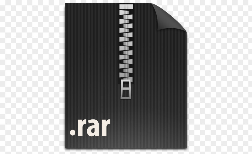 File RAR Brand Black Pattern PNG