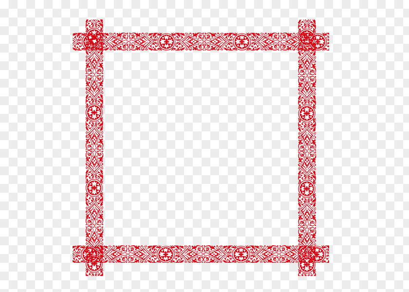 New Year Lantern Chinese Festive Red Border Years Day Clip Art PNG