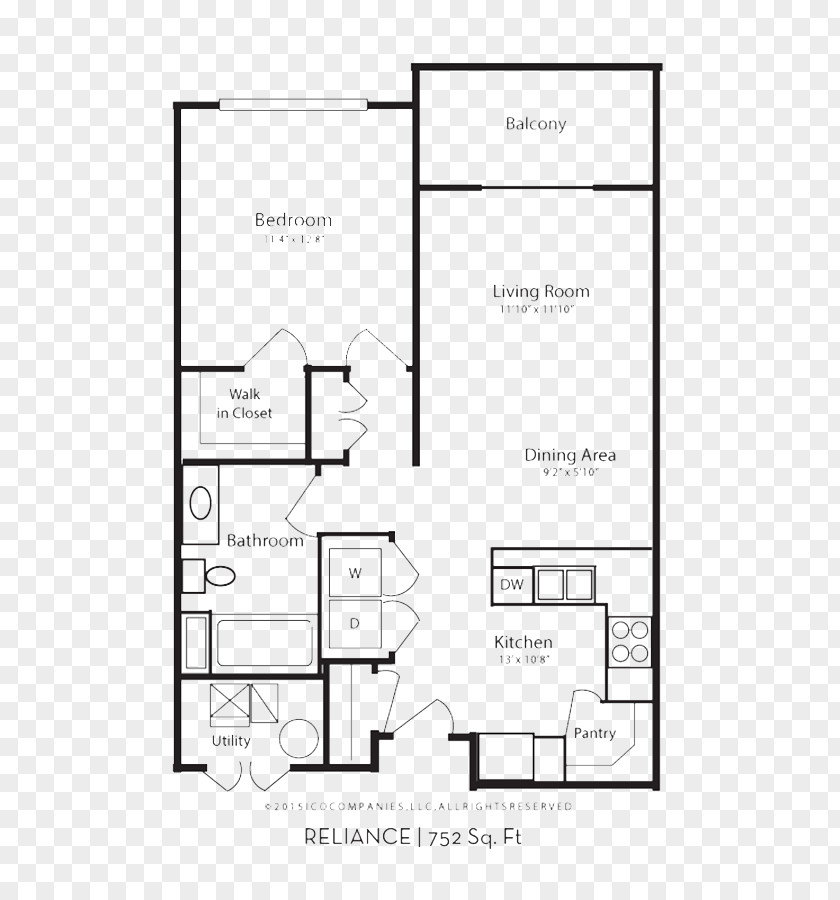 Plans The Aston At University Place Floor Plan Apartment Air Conditioning PNG