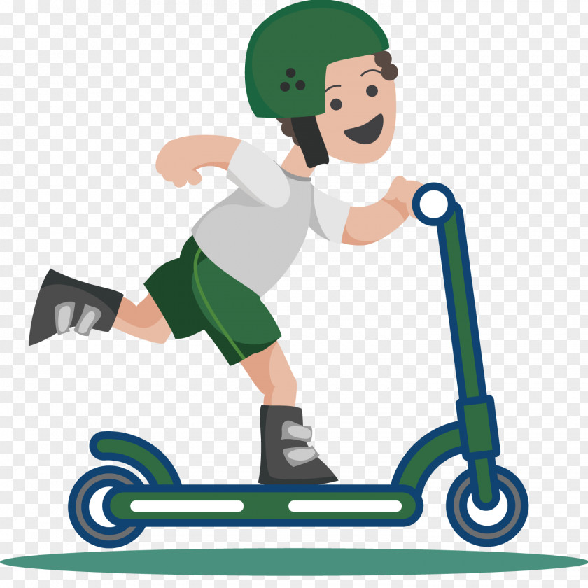 Scooter Teenager Kick Skateboard Clip Art PNG