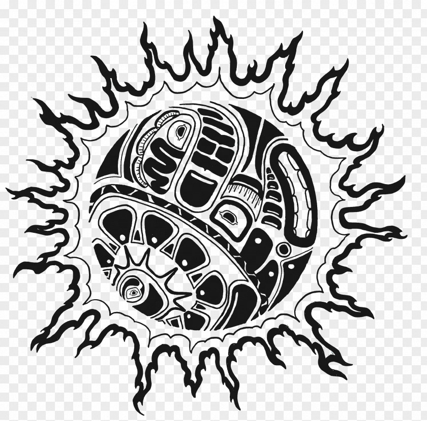 Sun Tribal Logo Visual Arts Font PNG