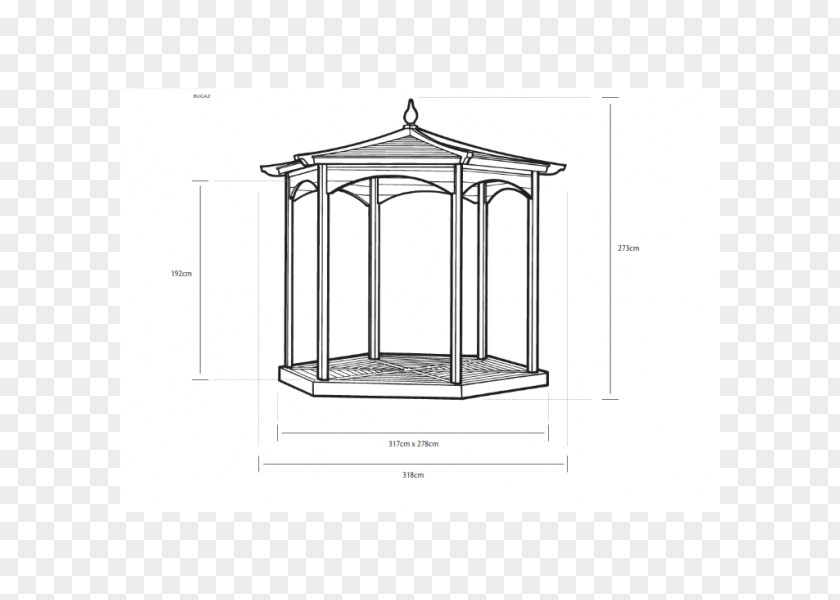 Table Gazebo Budleigh Salterton Garden Hexagon PNG