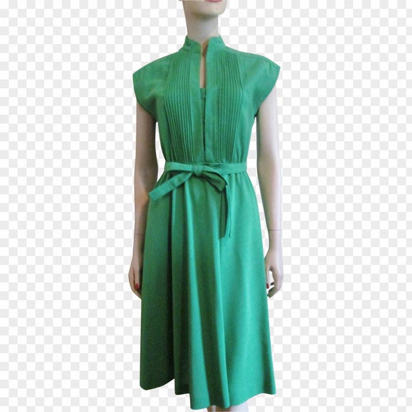 Cocktail Dress Neck Turquoise PNG
