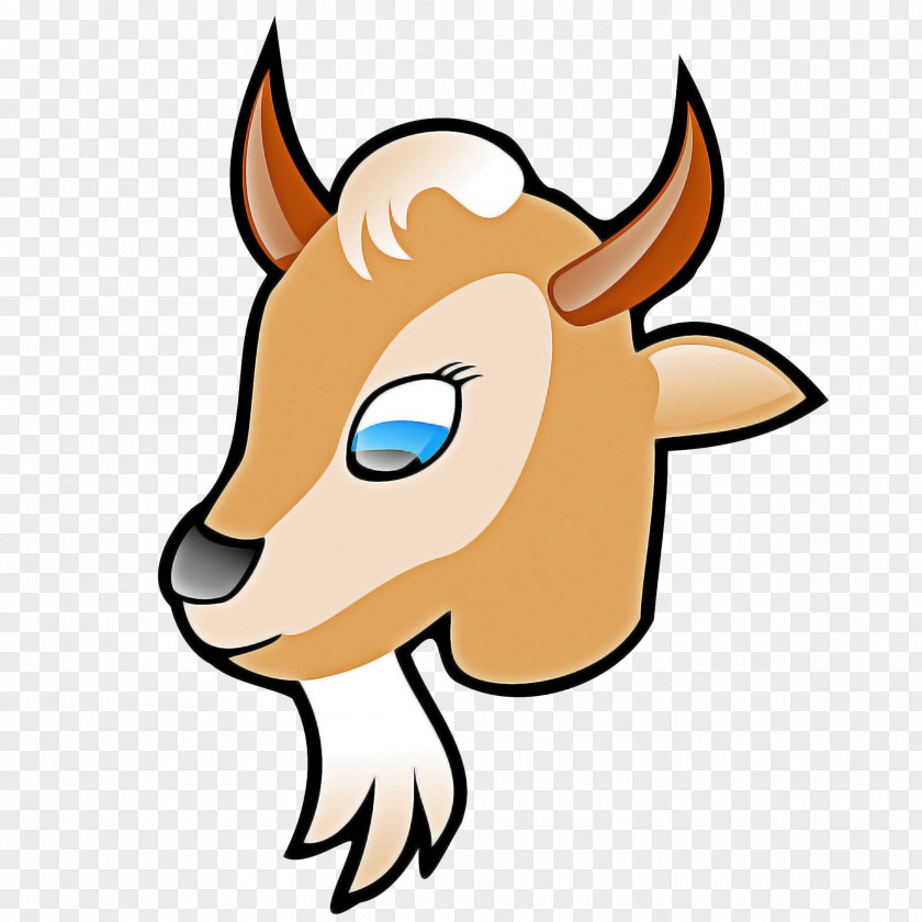 Cowgoat Family Bovine Cartoon Clip Art Head Goats Snout PNG