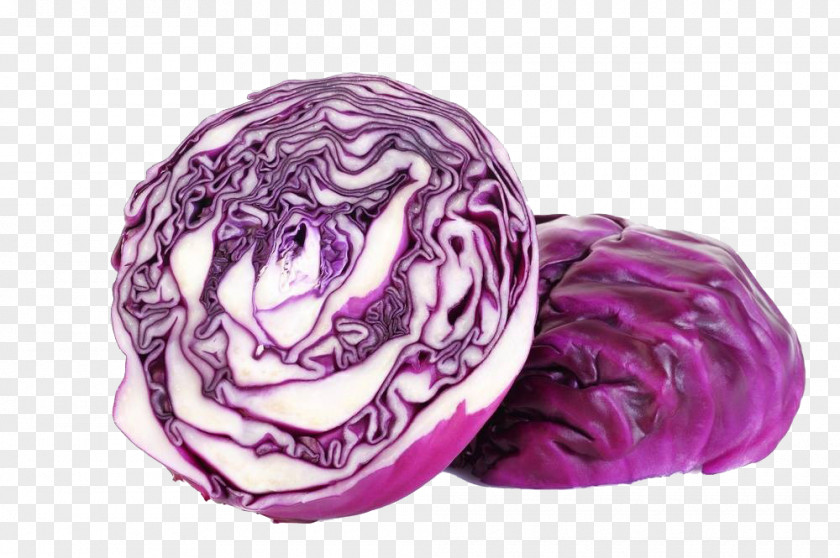 Free Purple Cabbage Pull Material Red Organic Food Vegetable PNG