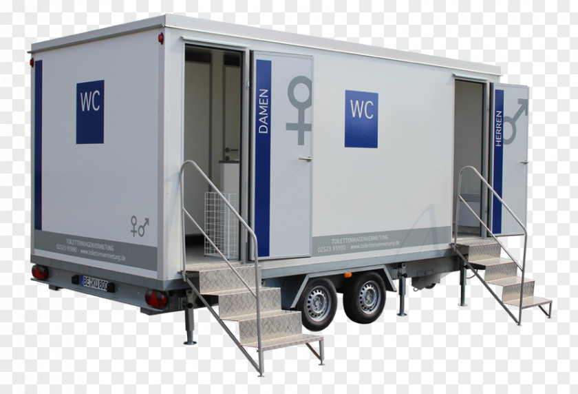 Mobil Wc Portable Toilet Sanitation Baustelle Shower PNG