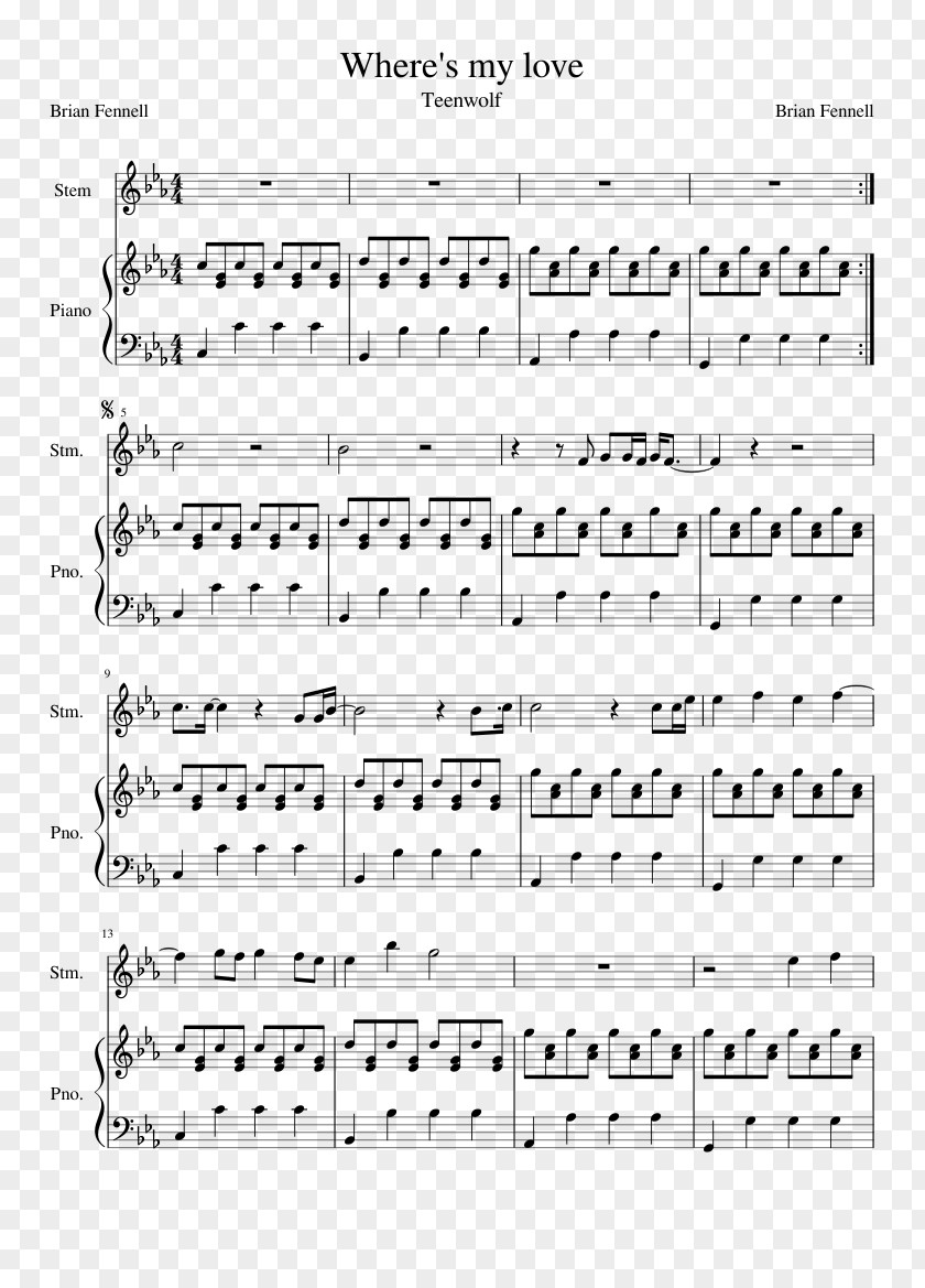 Sheet Music Where's My Love Piano Choir PNG Choir, sheet music clipart PNG