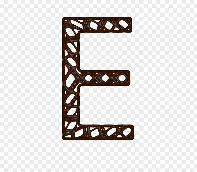 3D Chocolate Font Line Angle Number PNG