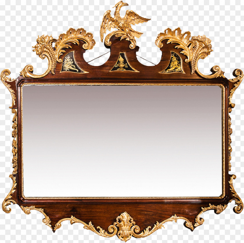 Mirror Image Fireplace Mantel Flower, Water Moon PNG