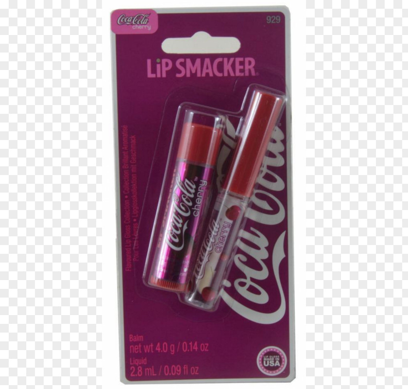 Cherry Material Coca-Cola Lip Balm Fizzy Drinks Lipstick PNG