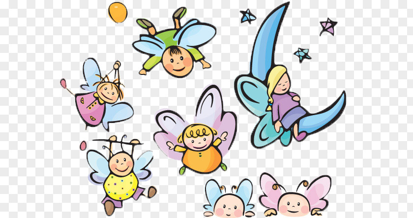 Flying Children Cartoon Drawing Clip Art PNG