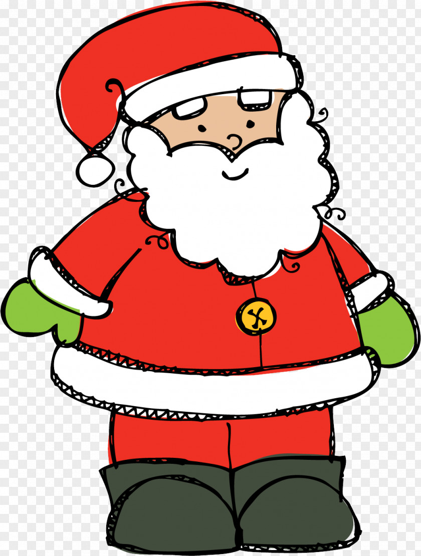 Pleased Facial Hair Santa Claus PNG