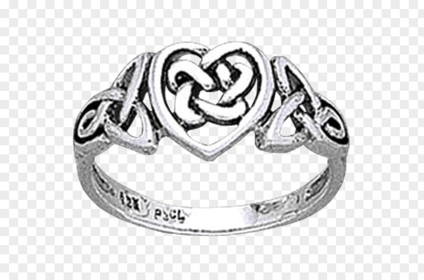 Ring Claddagh Celtic Knot Size PNG