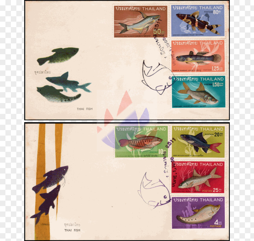 Fish Snakeskin Gourami First Day Of Issue Postage Stamps Trichogaster PNG