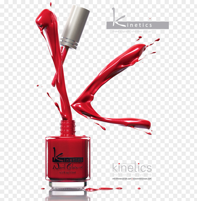 Red Traces Of Oil Lotion Nail Polish Cosmetics Permanent Makeup PNG