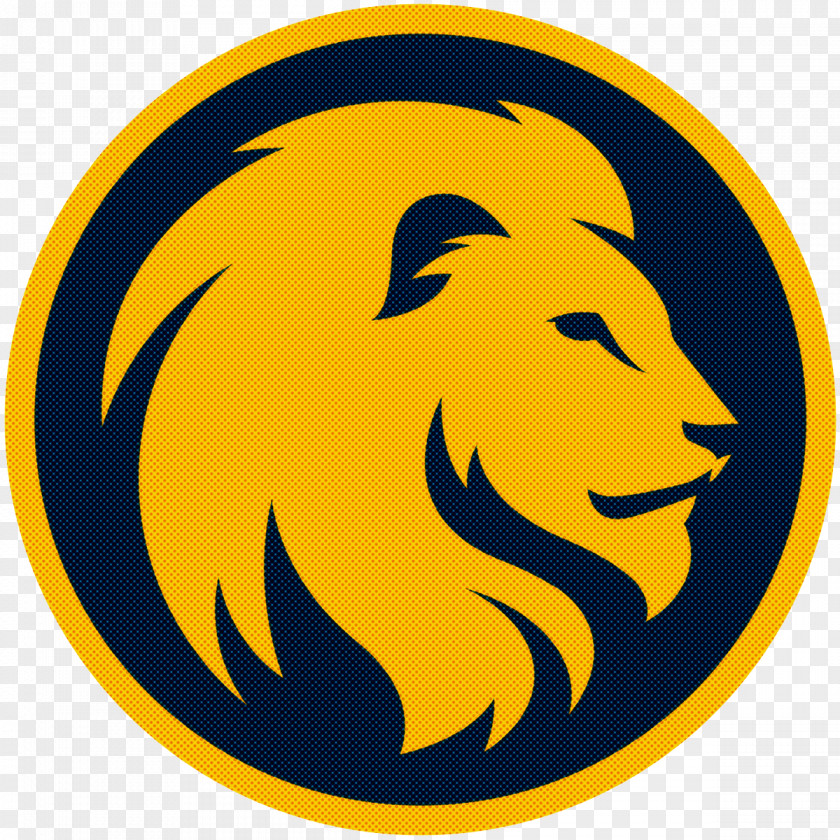 Symbol Wildlife Lion Yellow Logo Clip Art Big Cats PNG