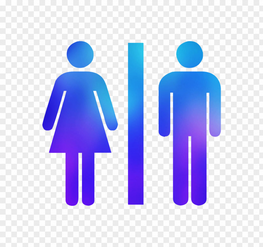 Unisex Public Toilet Bathroom Sticker PNG
