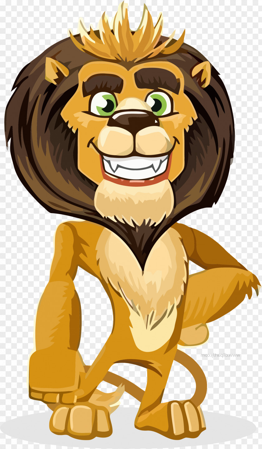 Animation Wildlife Cartoon Animated Clip Art Lion Big Cats PNG