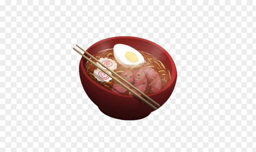 Free Hand-painted Japanese Noodles Pull Material Dish Tableware Recipe Cuisine PNG