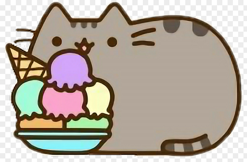 Pusheen Cat Ice Cream GIF Tenor PNG