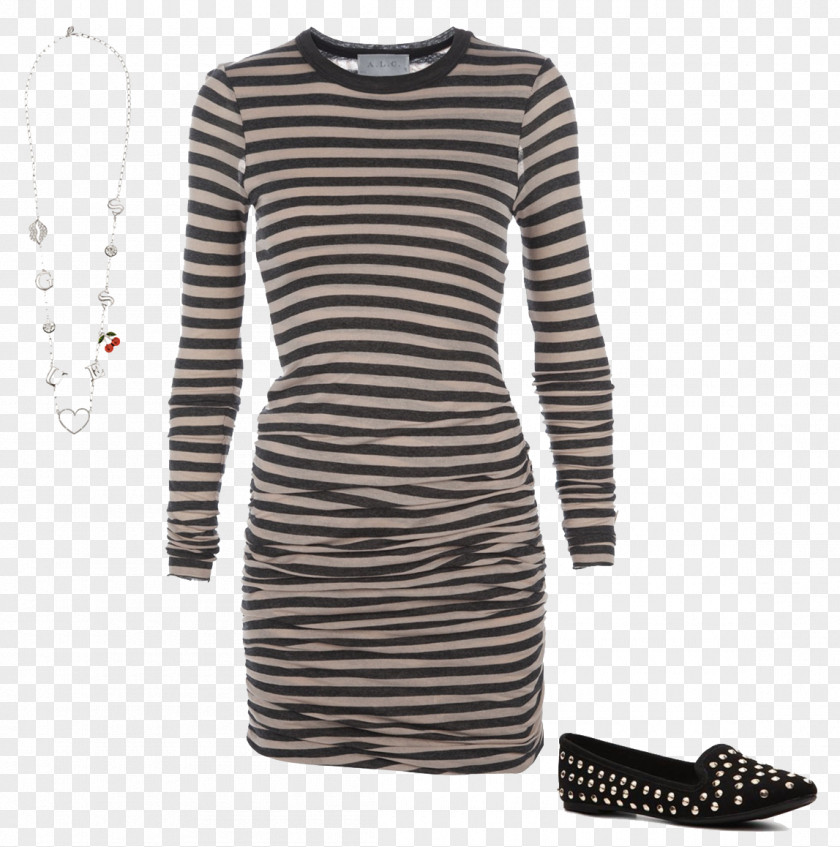 Striped Dress Image Hoodie T-shirt Clothing Sweater PNG