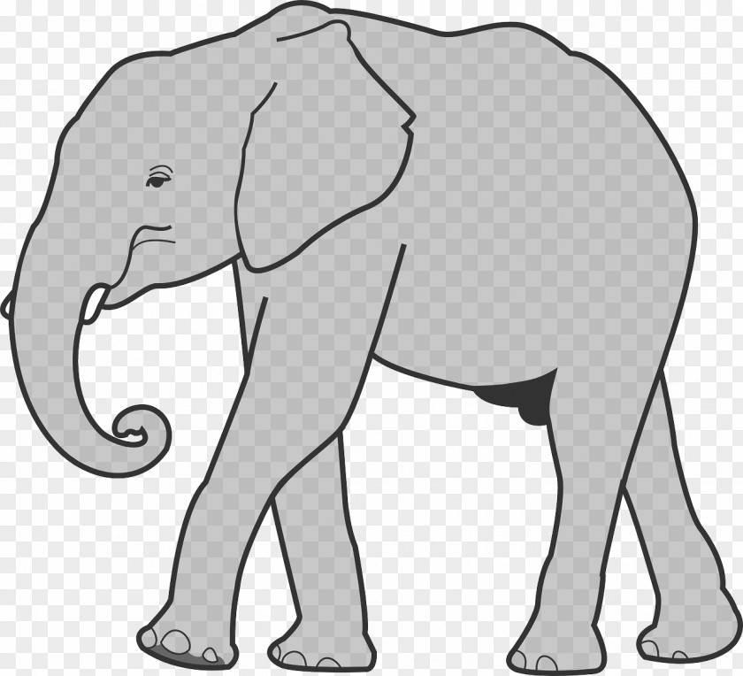 Strong Elephant Indian African Clip Art PNG