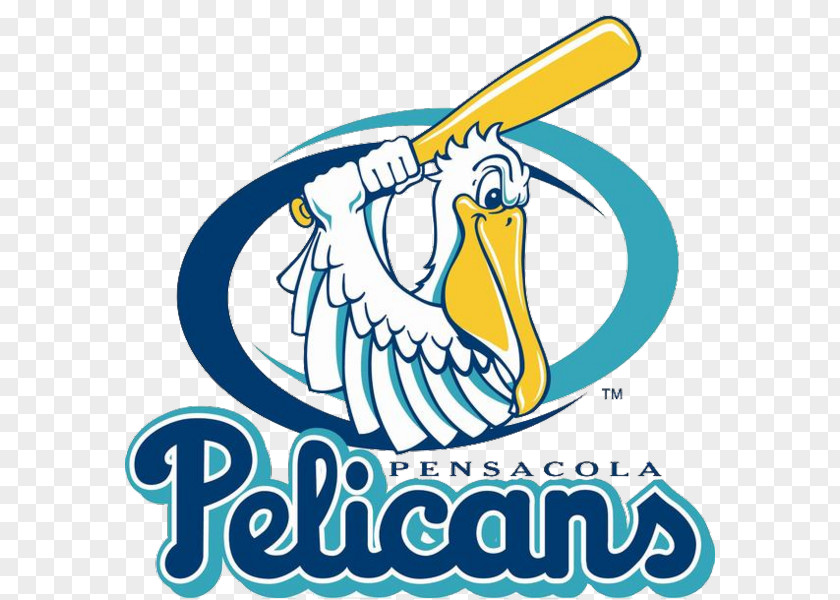 Baseball Pensacola Pelicans New Orleans Blue Wahoos Logo PNG