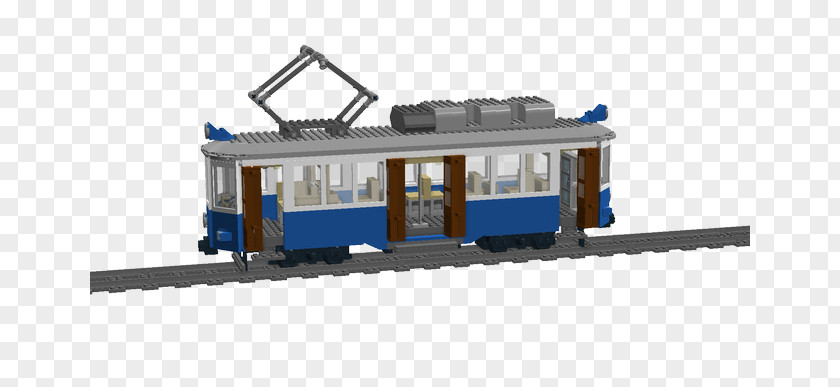 Lego Tram Passenger Car Train Rail Transport Locomotive Railroad PNG