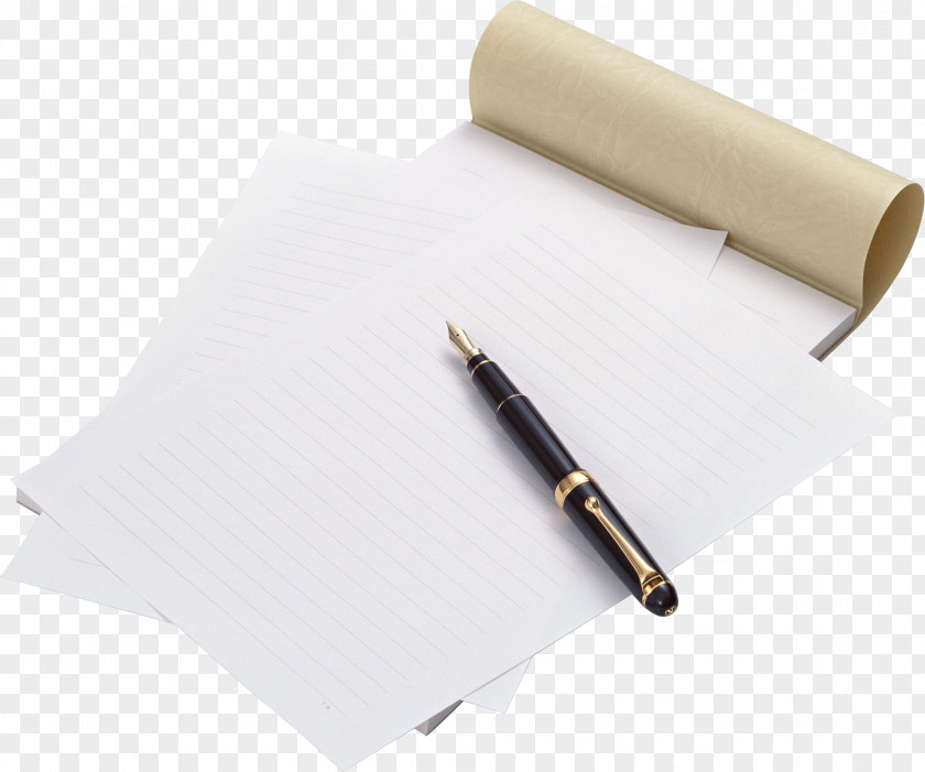 Notebook Paper Pen Stationery PNG